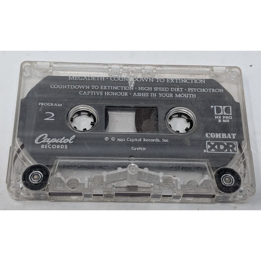 Megadeth‎ Countdown To Extinction Cassette Tape 1992 Capitol Records C4-98531